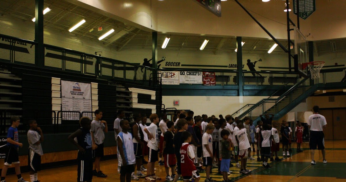 Elite Hoops Basketball First day of camp at McIntosh High School