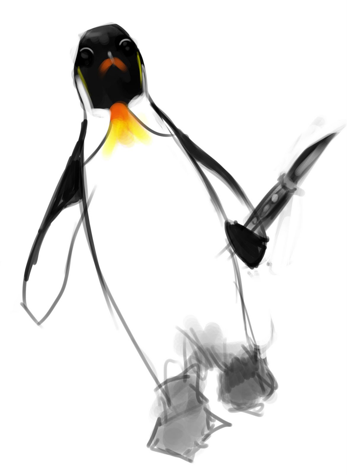 creepy penguin