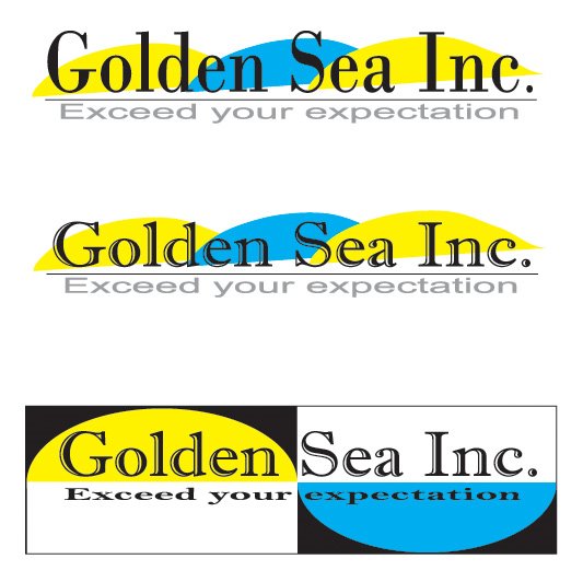 Logo design  for Golden Sea Inc., Downey, CA, 2008