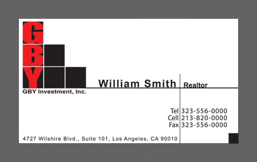 Business card, 2006