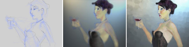 Photoshop, Digital painting demo, 2008