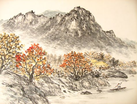 Korean ink painting by Soonjin Min