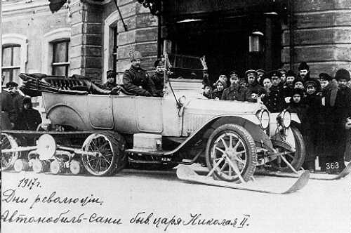 Николай II на автомобиле Делоне-Бельвилль