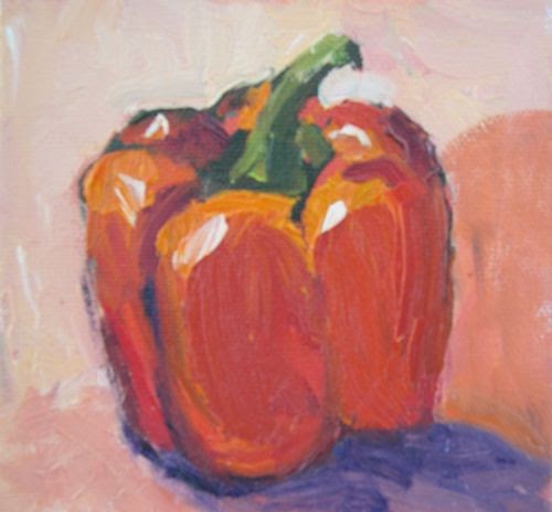 Red And Green Still Life Painting Red And Green Still Life Painting