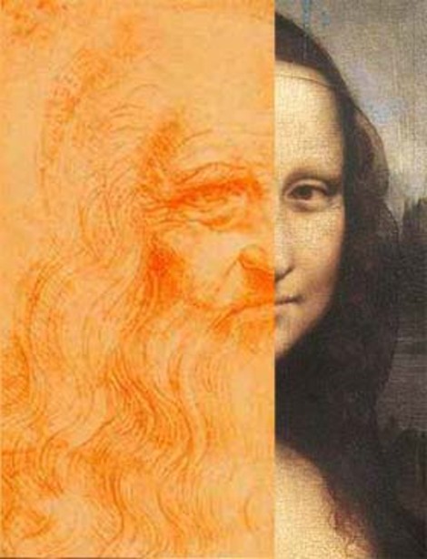 Leonardo da Vinci - Allen and Ginter style