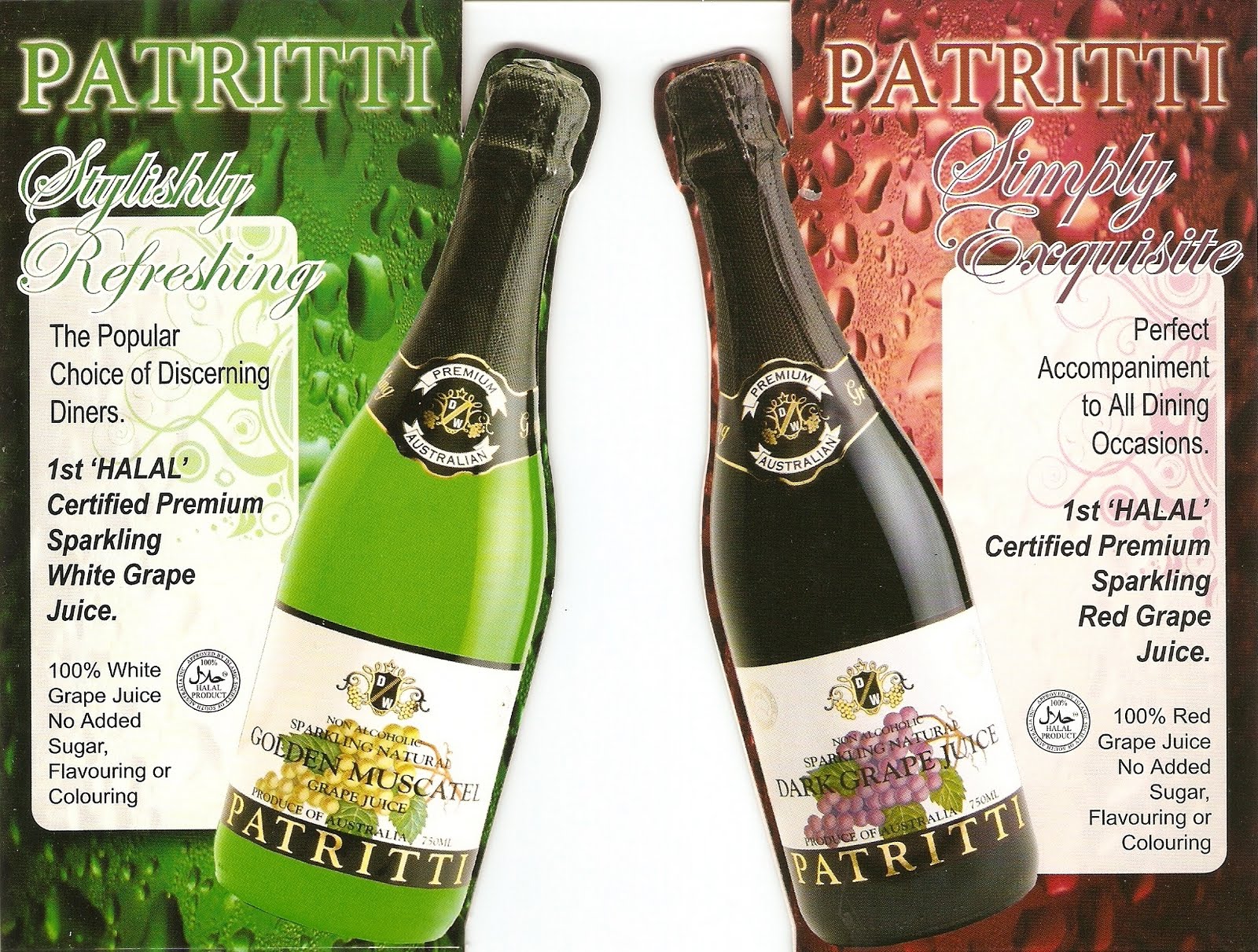 Patritti Non Alcoholic Wines 1st Halal Certified NonAlcoholic & 100