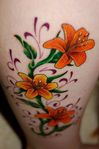flower tattoo colors. Flower tattoo designs