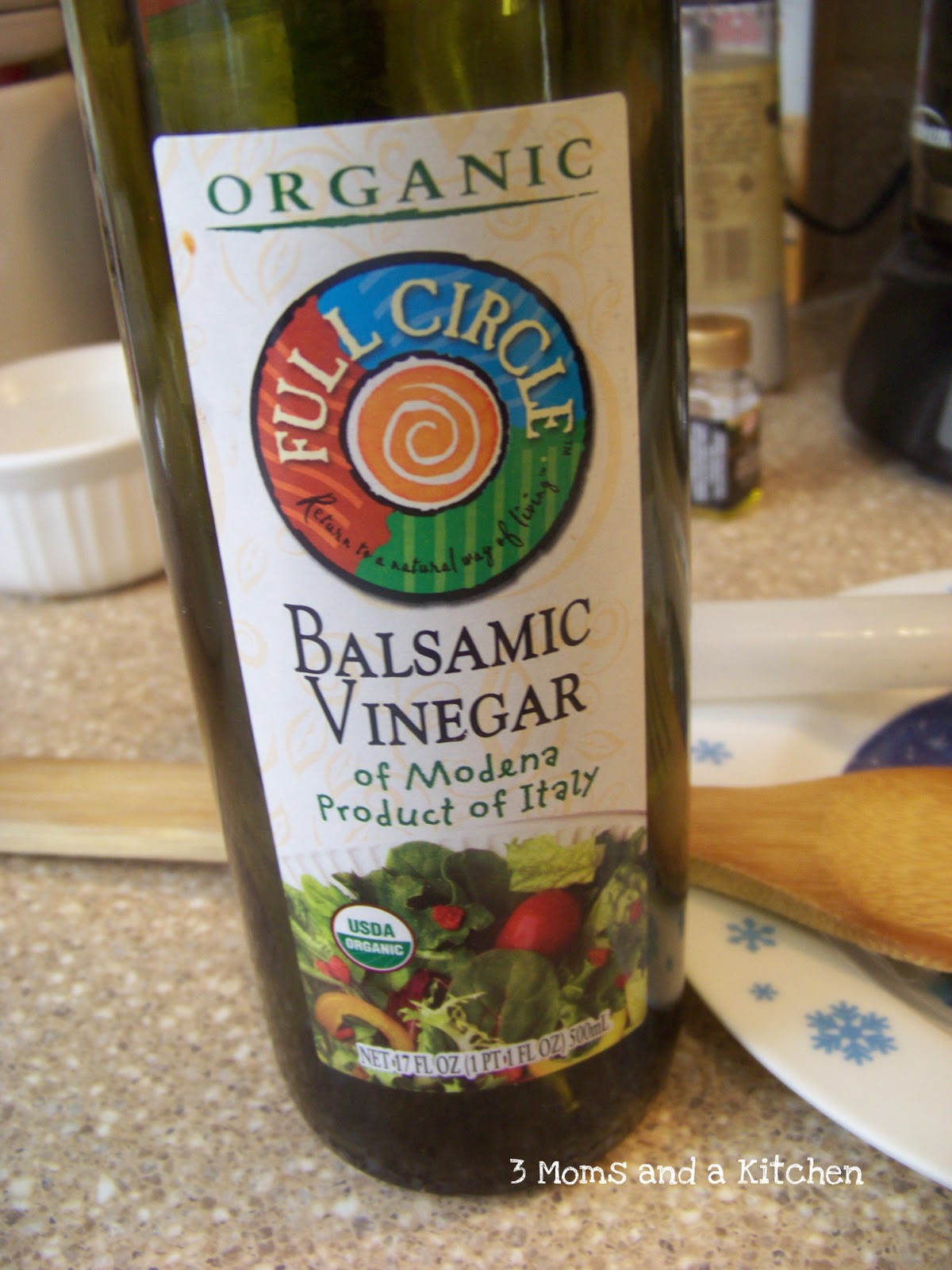 3 Moms and a Kitchen Bacon and Garlic Green Beans with a Balsamic Glaze.