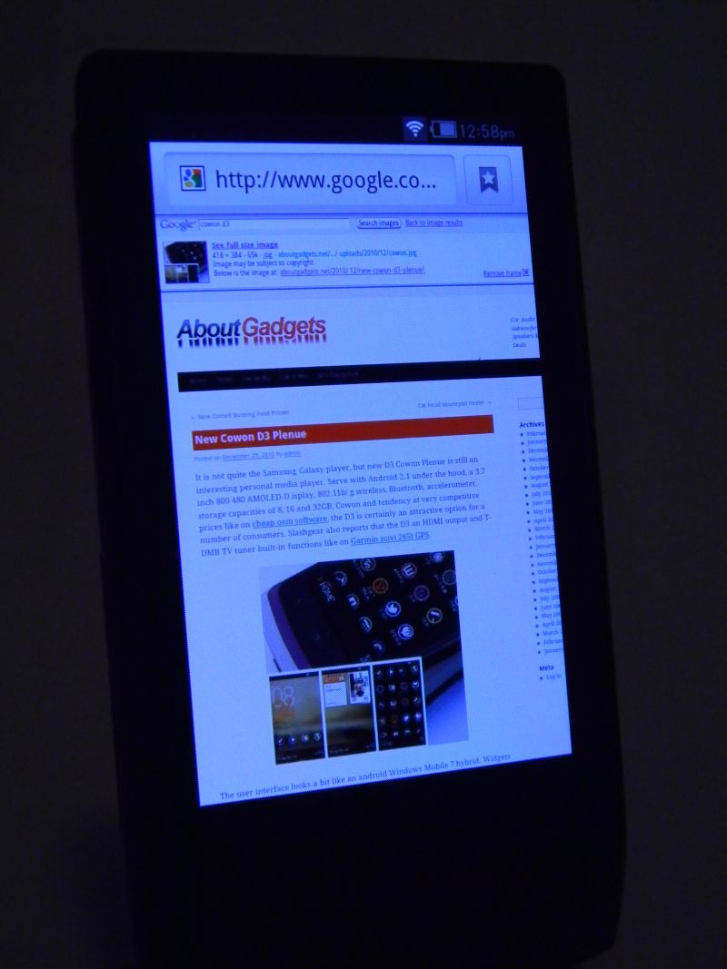 Apps: No app store on the D3.