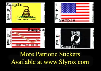 Other Available Patriotic Stickers
