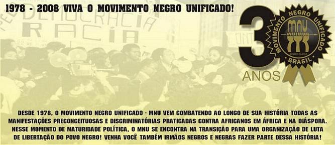 MOVIMENTO NEGRO UNIFICADO - MNU