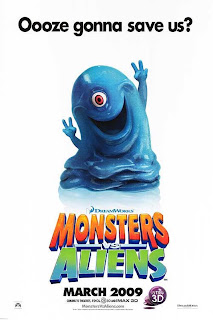 monsters vs aliens, movie, film, cover, animated