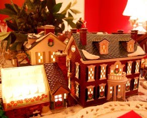 Winter Wonderland Tablescape with Dept. 56