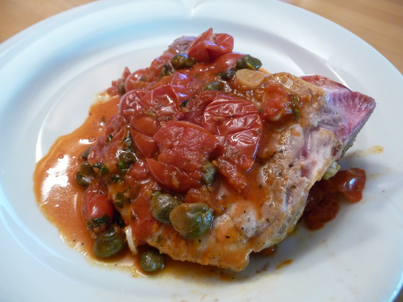 The Wandering Cook Pork chops pizzaiola style