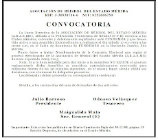 CONVOCATORIA PARA NOMBRAR COMISION ELECTORAL 2009