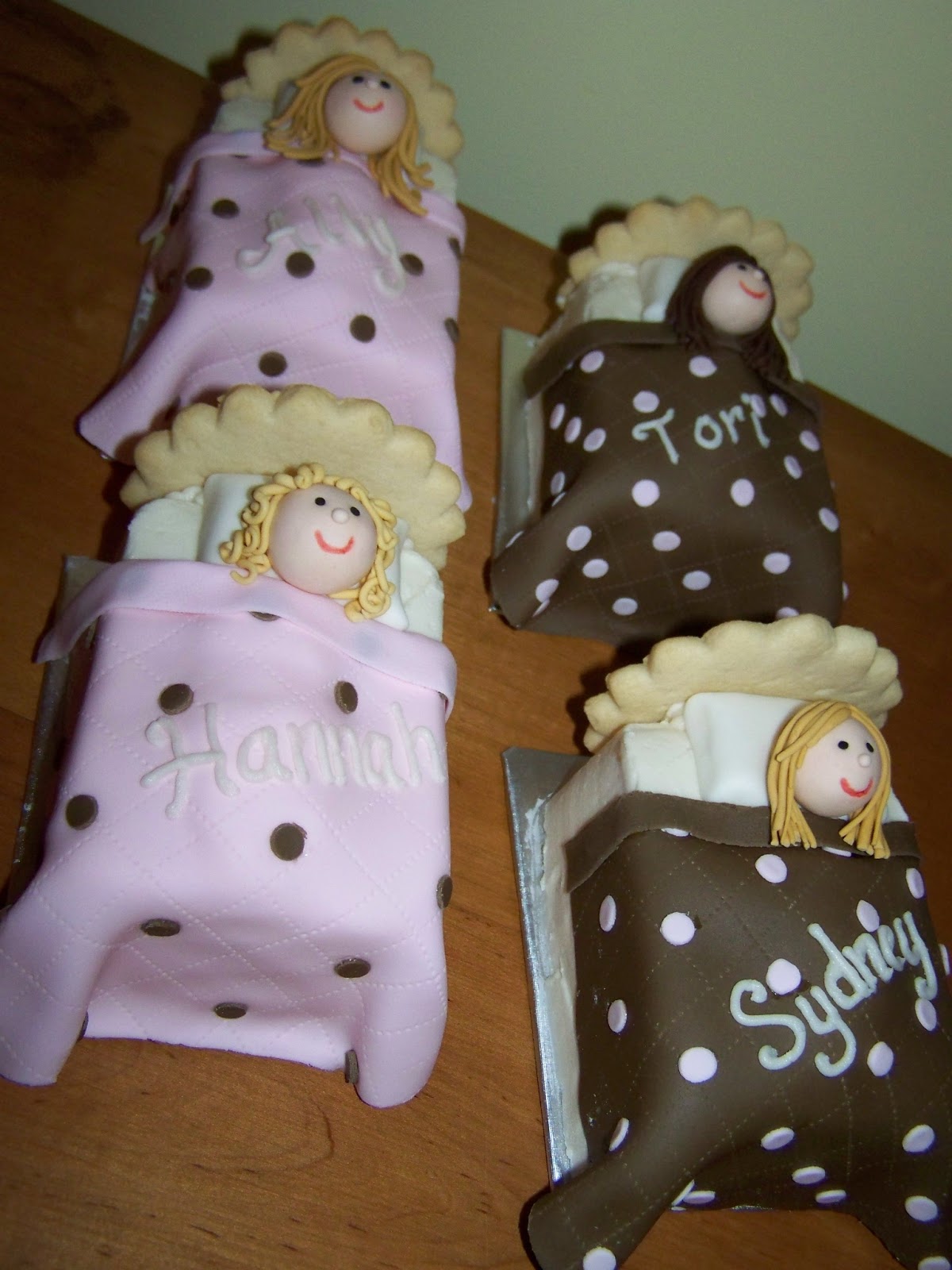 Cakes by Kristen H. Slumber Party Personalized Minicakes