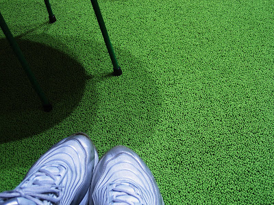 Grønt gress teppe