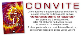 CONVITE para apresentação do livro "22OLHARES SOBRE 12 PALAVRAS" - Lisboa