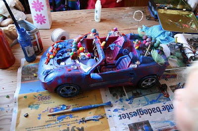 Pink Barbie Porsche Transformed into Art Car