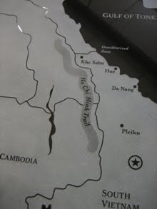 Vietnam Wall map closeup