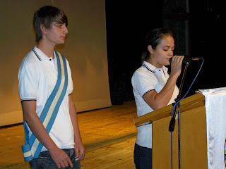 Alumnos del Colegio San Carlos, Ayelén Canseco y Leandro Candilieri