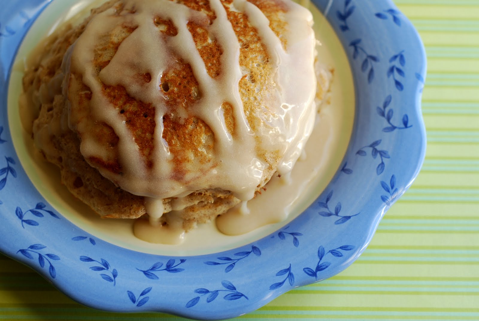 See Jane in the kitchen Cinnamon Roll Pancakes