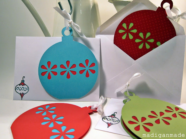 christmas card: a simple die-cut ornament tutorial - crafts ideas