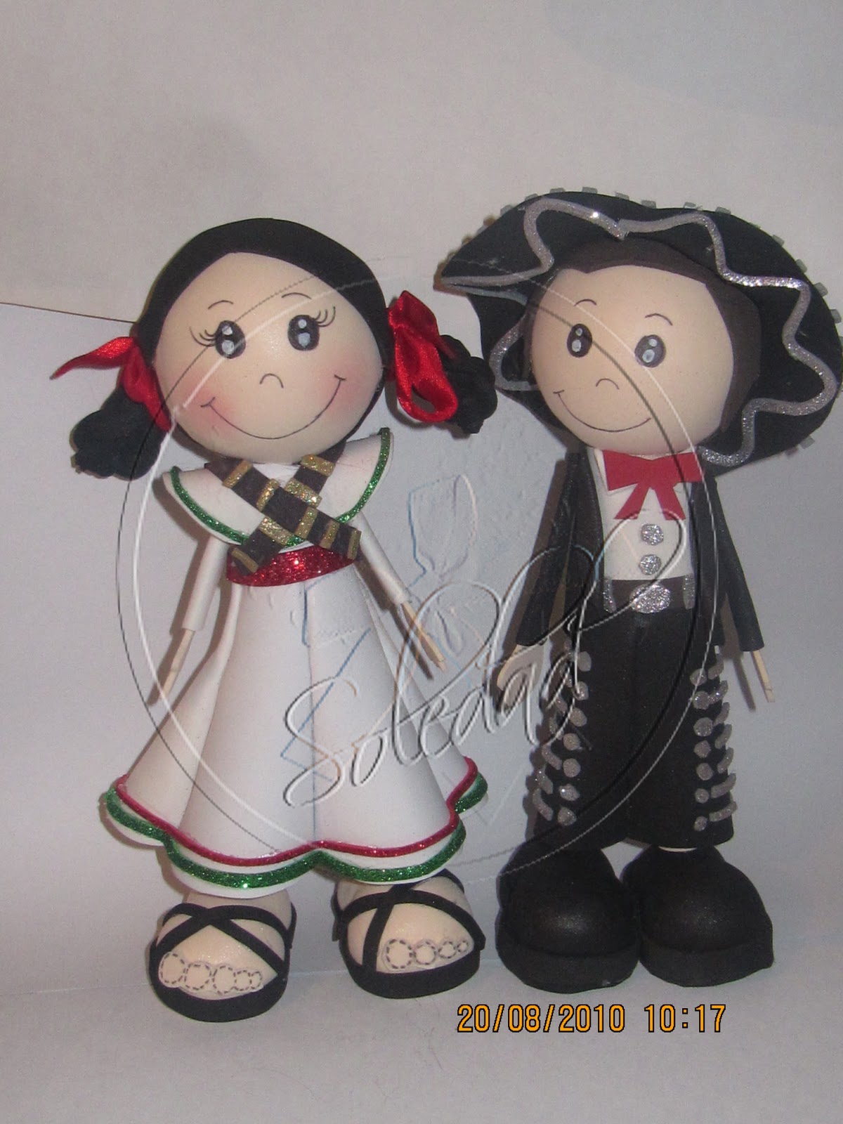 muñecas de foami mexicanas