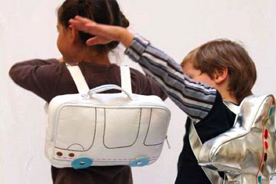 The wheels on the bus go round and round… Zid Zid MOdern Bus Backpack, modern design for kids