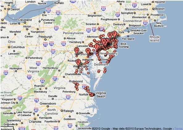 Wawa Map