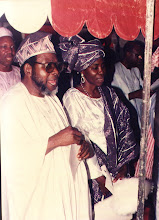 1993:singing at engagement of daughter ibiyemi to adesina ogunlana