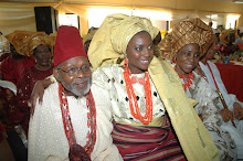 2008:j.e &f.b adetoro with only daughter-in-law abiade at engagement ceremony to son mosebolatan