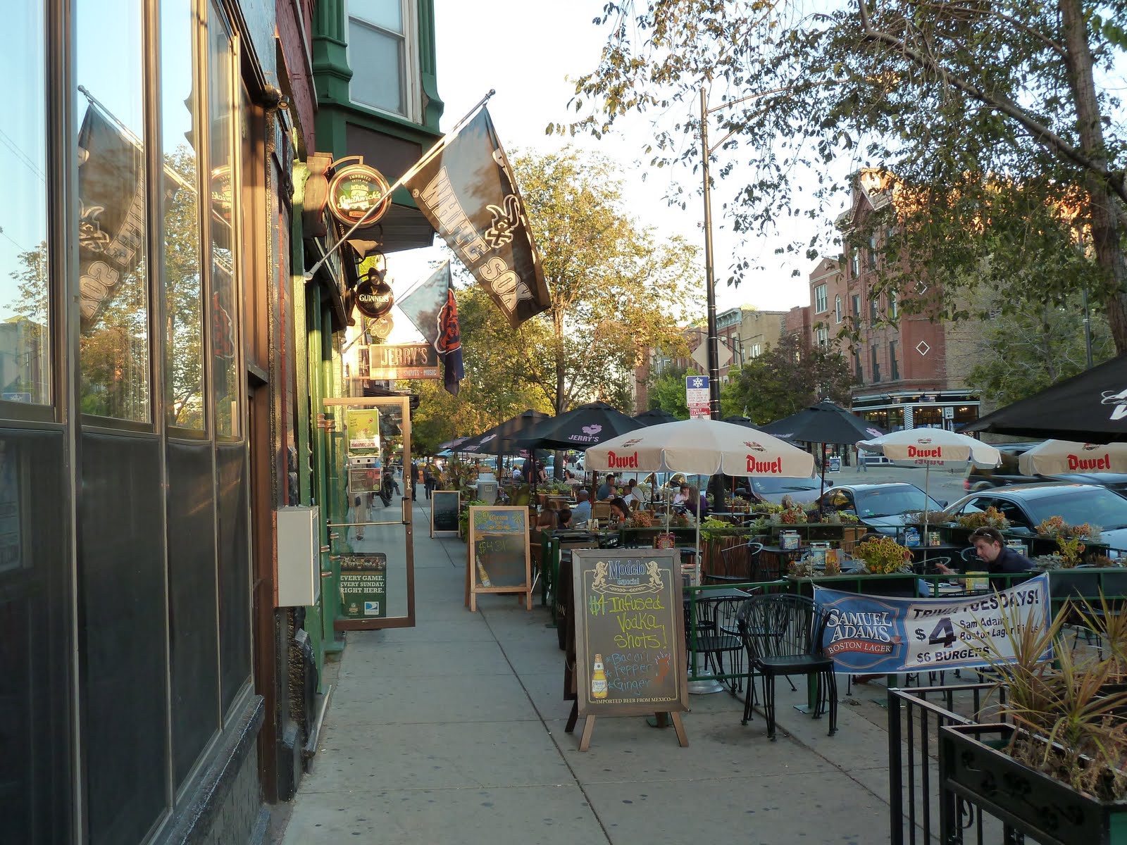 The Chicago Real Estate Local Division Street in Wicker Park median