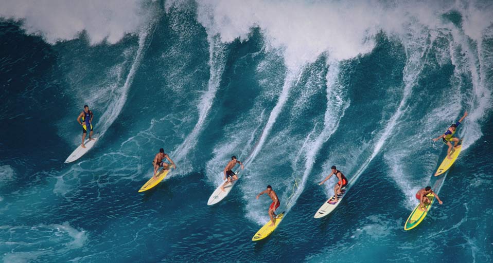 group surf Surfing, Surf life, Surfing waves