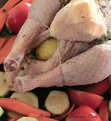 le poulet.... Quiche,+poulet+citron,+saumon+papillote,+tarte+p%C3%AAches,+lucile+001