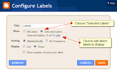 blogger label widget now availabel with cloud tag