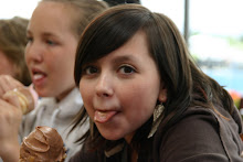 this is my cousin selah eating ice cream chocolate peanut butter of course! i love u selah!!