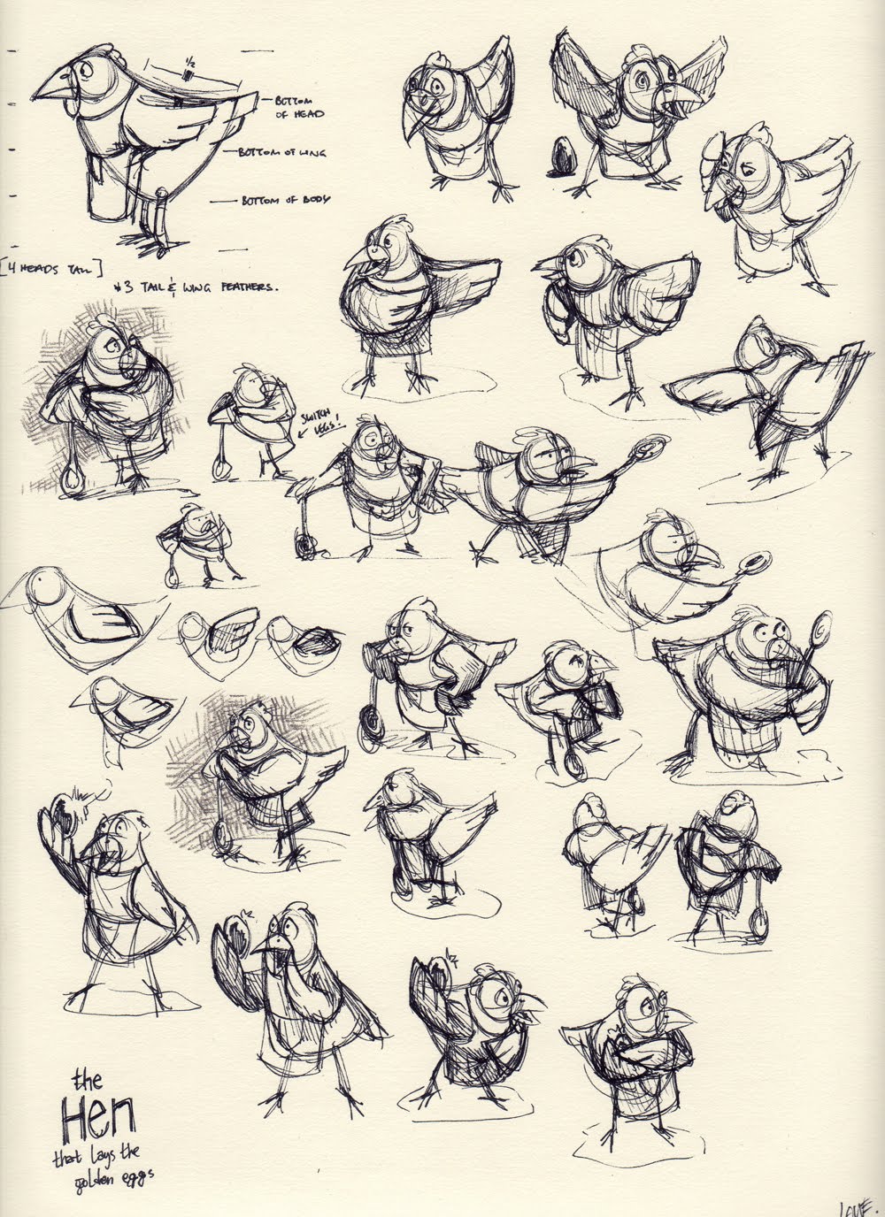 Sketches Of Hen