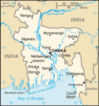 kart over Bangladesh