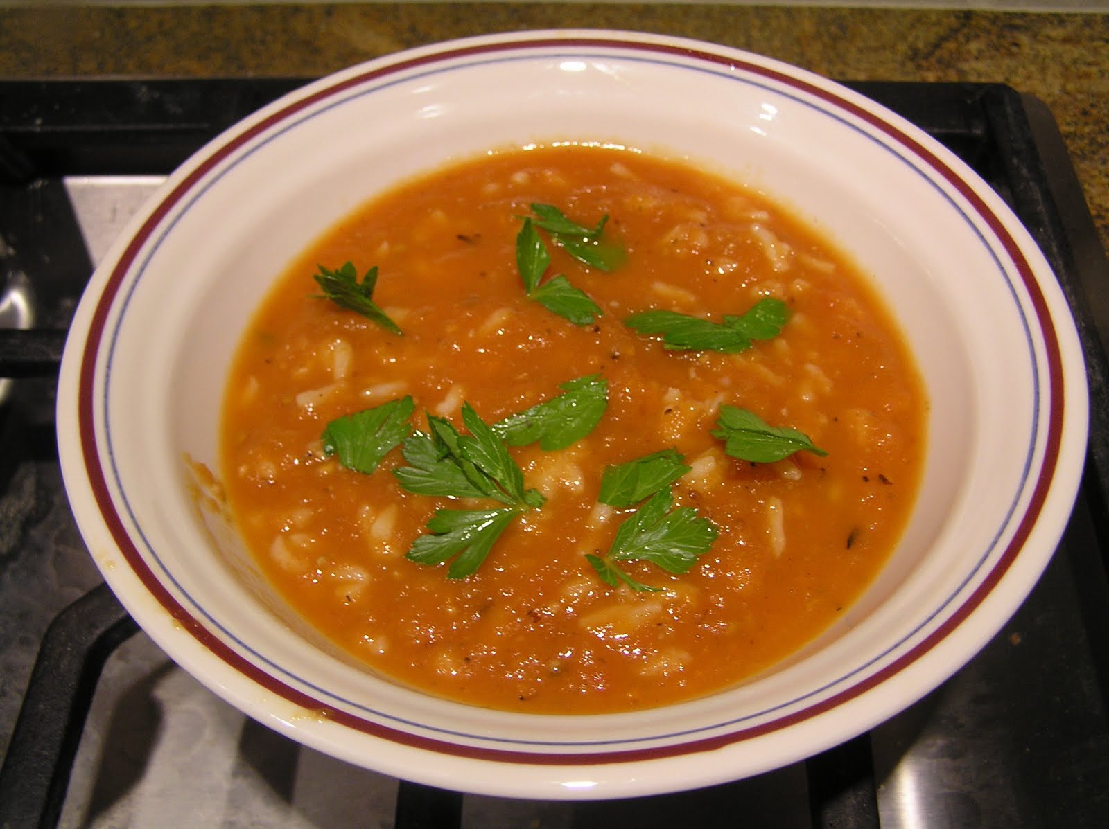 Spicy Tomato Rice Soup