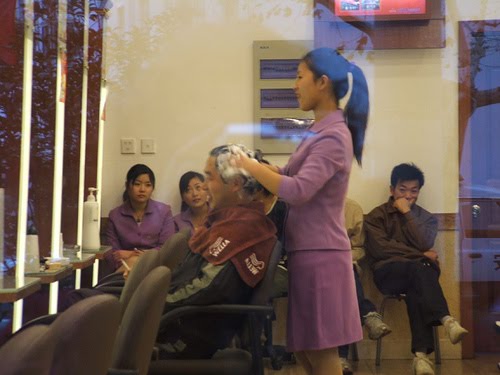 woman barber