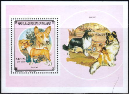 1991年マダガスカル共和国　バセンジーの切手シート