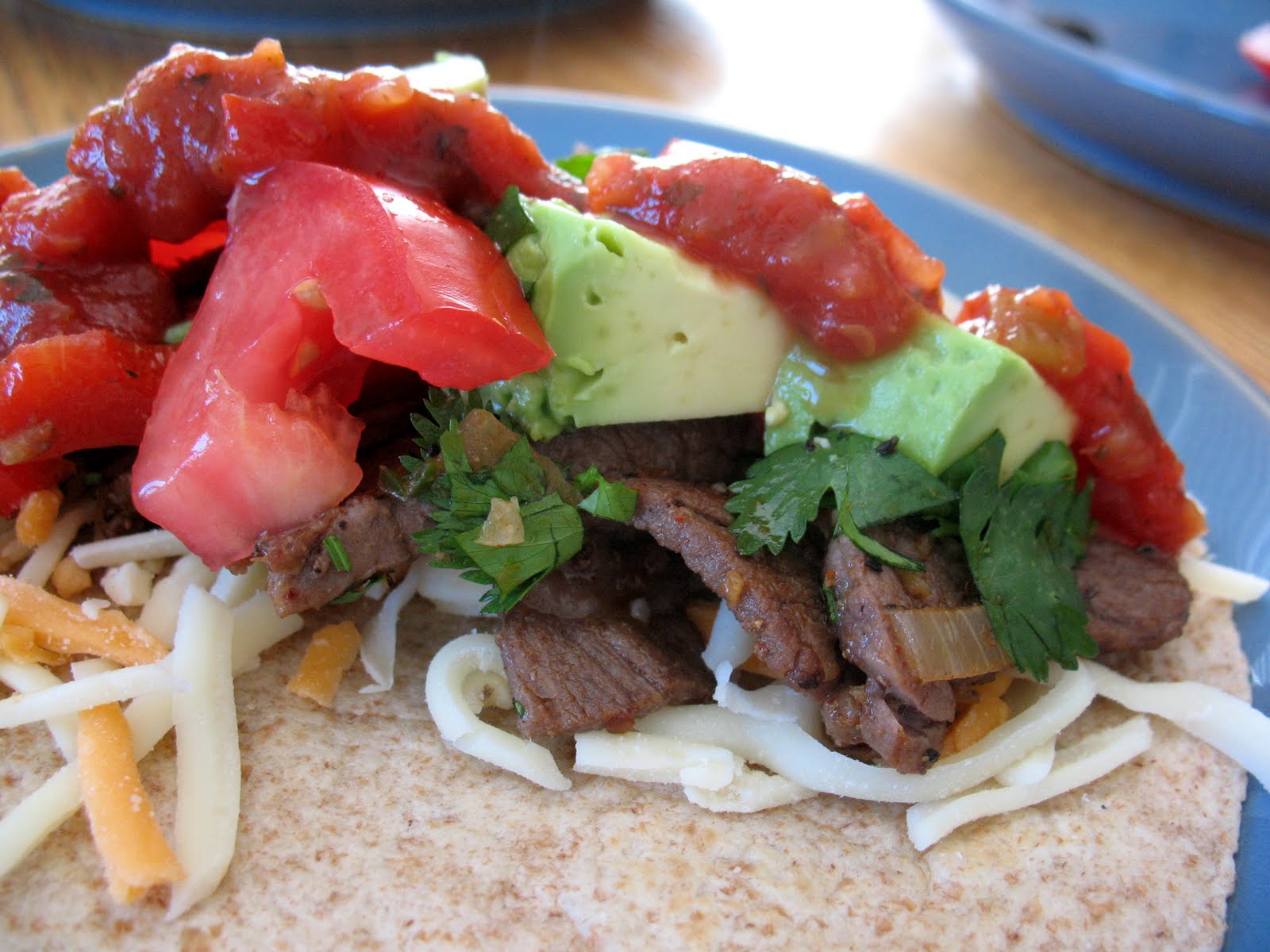 Quickie Steak Wraps ~ Chasing Tomatoes