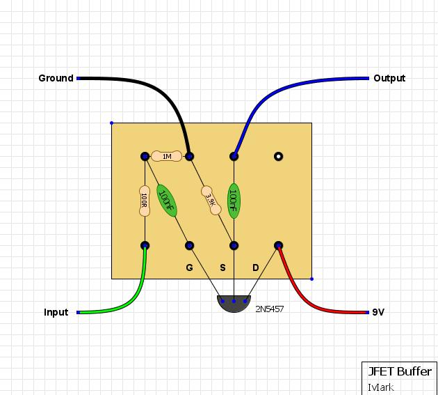 Guitar FX Layouts JFET Buffer