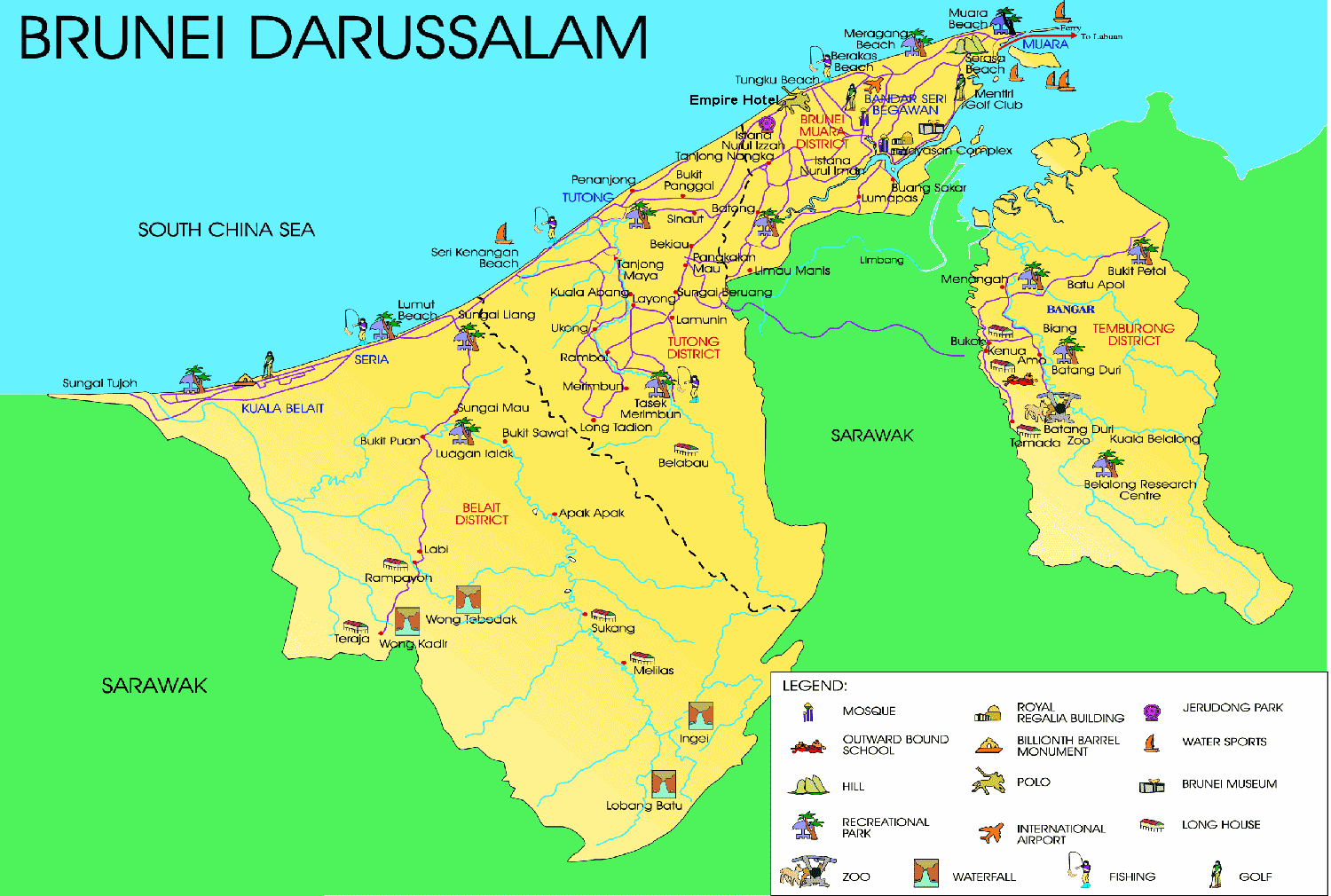 brunei map location