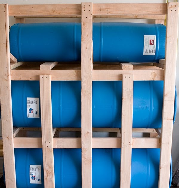 Food Storage water barrel rack