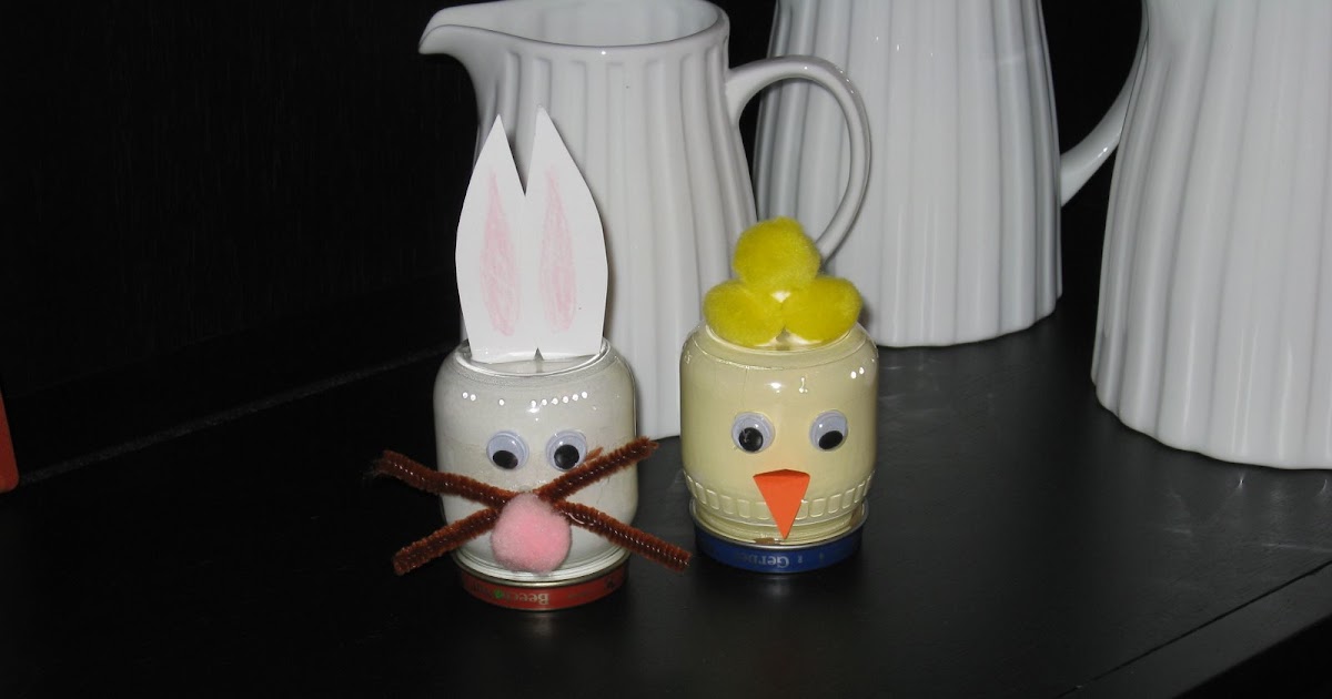 Vintage Chic Home Kid Craft Baby Food Jar Animals for Spring!