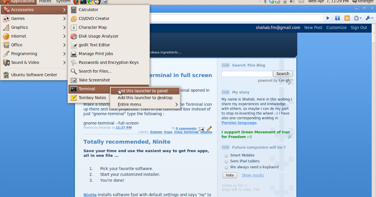 gnome right click dekstop open in terminal gnome right click dekstop open in terminal