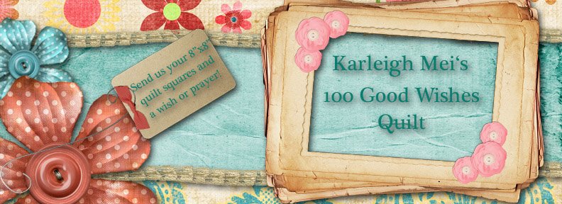 100 Good Wishes Quilt for Our Karleigh Mei
