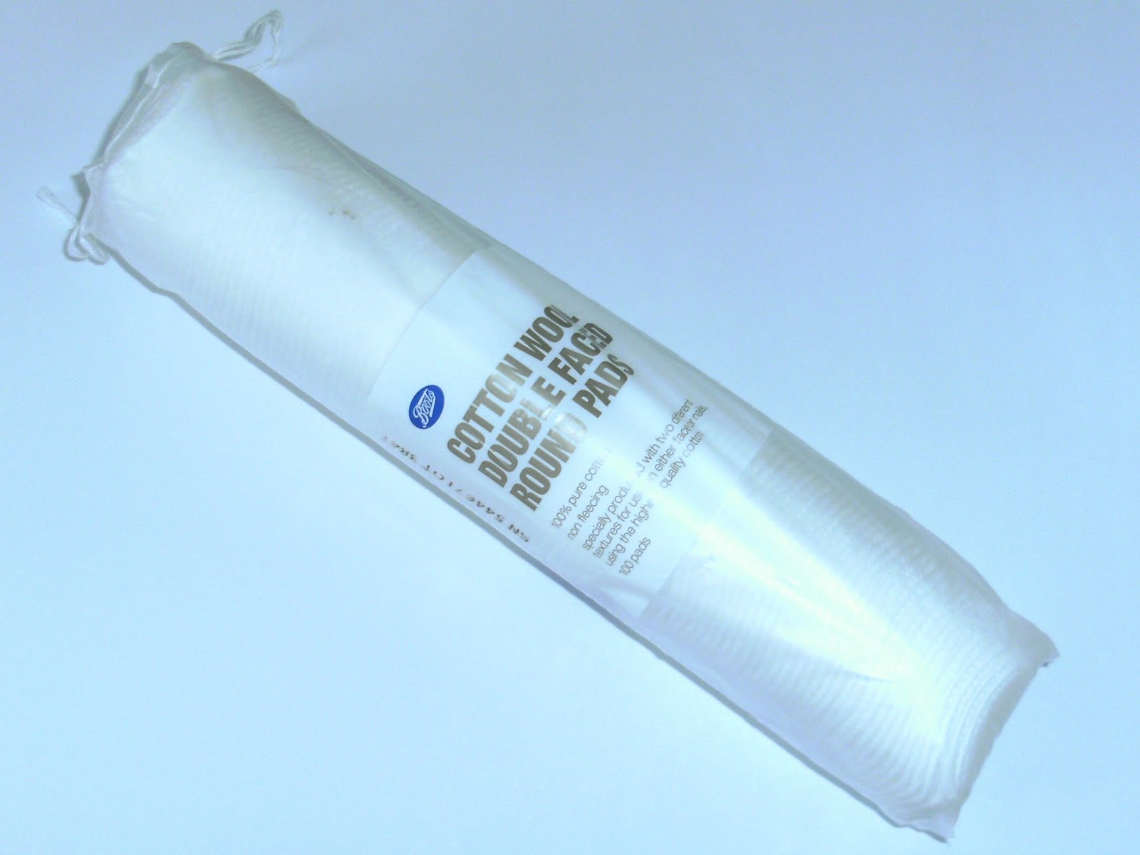 Pleasureflush Don't buy this! Boots Cotton Wool Double Faced Round Pads